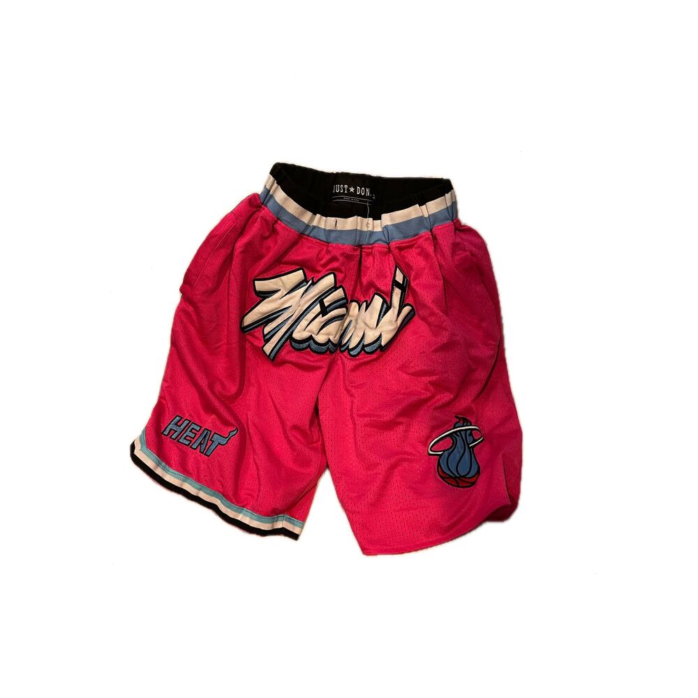Just Don Miami Heat Basketball Shorts Mens Med